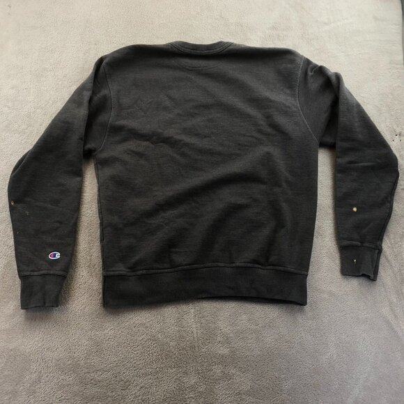 Champion Mens Sweatshirt Medium Gray Crewneck Pullover Classic Casual Travel - Picture 11 of 11